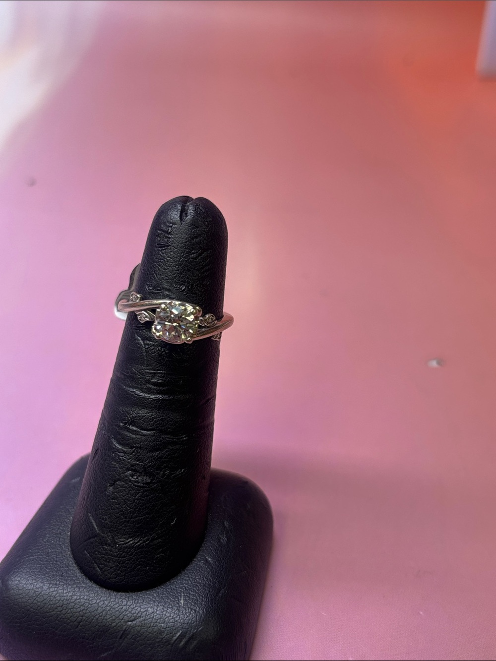 14K White Gold .76ctw Lab Grown Diamond Ladies Ring